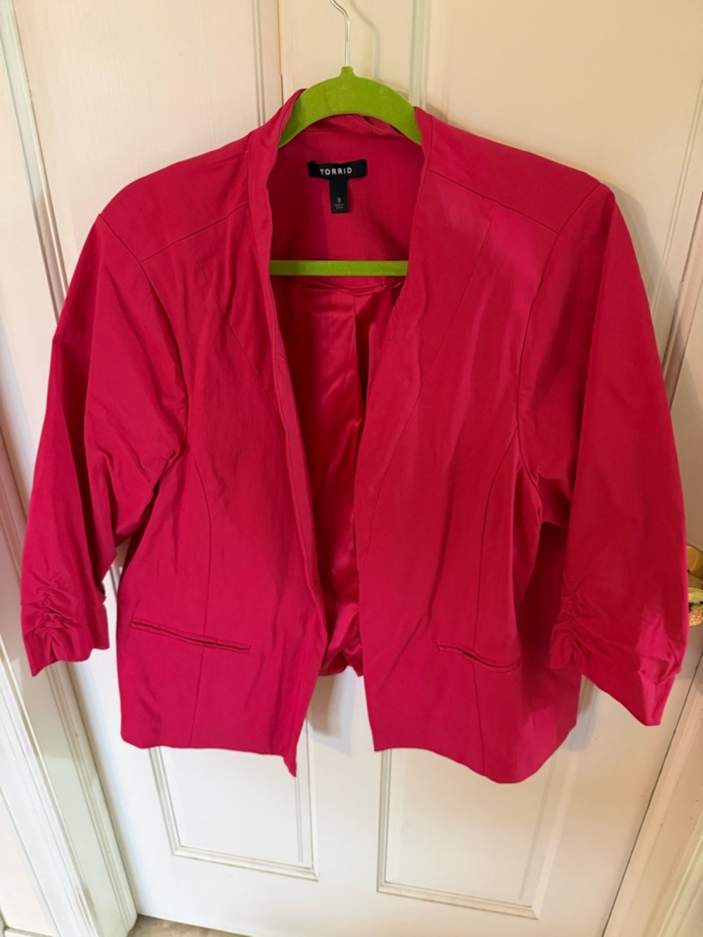 torrid Bright Hot Pink Open-Front Blazer